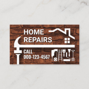 Hausmeister Hammer Dachreparatur Reparaturdienst Visitenkarte
