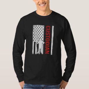 Hausmeister Hausmeister Hausmeister USA-Flagge mit T-Shirt