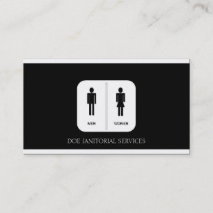 Hausmeister-/Hausmeister-/Mädchen-Service B/W Visitenkarte