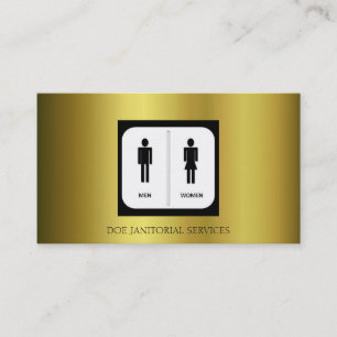 Hausmeister-Hausmeister-Mädchen-Service Visitenkarte