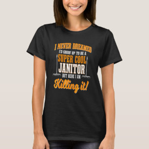 Hausmeister Hausverwalter Cooler Reiniger Wartungs T-Shirt
