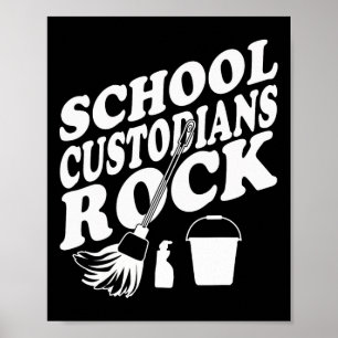 Hausmeister rocken zurück zur Schule - Hausmeister Poster