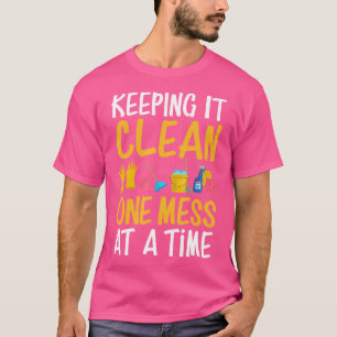 Hausmeister Schulhausmeister Reinigungskraft Lusti T-Shirt