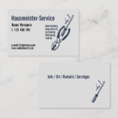 Hausmeister Service Visitenkarte (Vorne/Hinten)