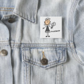 Hausmeister-Strichmännchen Button (Beispiel)