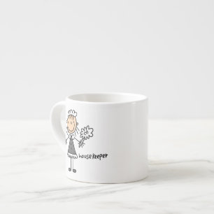 Hausmeister-Strichmännchen Espressotasse