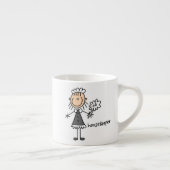 Hausmeister-Strichmännchen Espressotasse (Rechts)