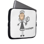 Hausmeister-Strichmännchen Laptopschutzhülle (Vorne Rechts)