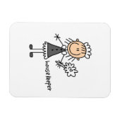 Hausmeister-Strichmännchen Magnet (Horizontal)