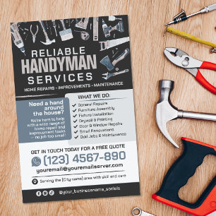 Hausmeisterdienste - Hausreparatur & Wartung Flyer