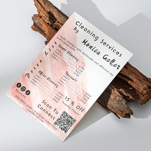 Hausmeisterin Preis Rose Gold Rouge QR-Code Flyer