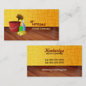 Hausmeisterliche Reinigungs-Visitenkarten Visitenkarte (Vorne/Hinten)