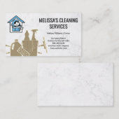 Hausmeisterlogo | Reinigungsmittel Visitenkarte (Vorne/Hinten)