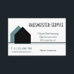 Hausmeisterservice Visitenkarte<br><div class="desc">Hausmeisterservice - Objektbetreuung</div>