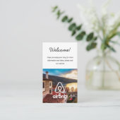 Hausmietbild und Logo Airbnb QR Visitenkarte (Stehend Vorderseite)