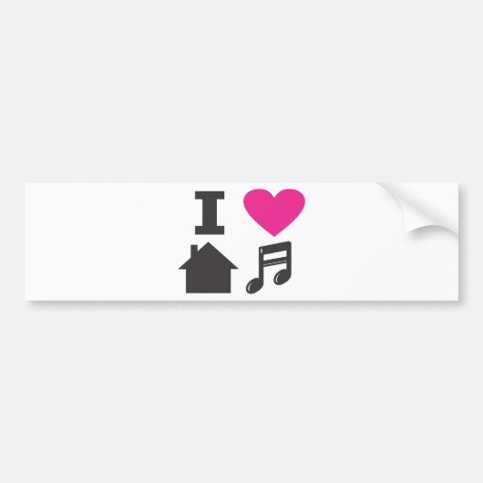 Hausmusik der Liebe I Autoaufkleber (Vorne)