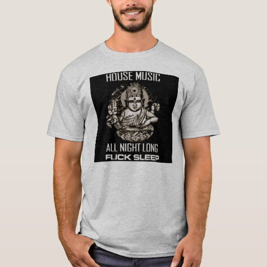 Hausmusik die ganze Nacht lang T-Shirt (Vorderseite)