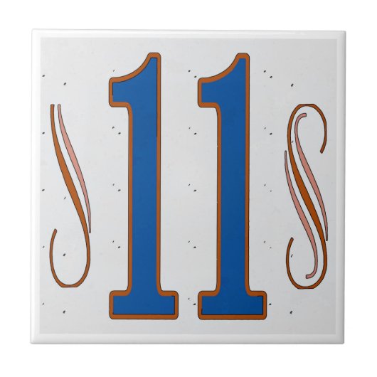 Hausnummer 11 fliese (Vorderseite)