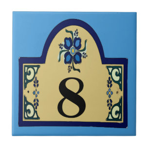 Hausnummer-Änderungs-Text Fliese