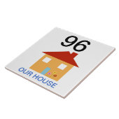 Hausnummer Fliese (Seite)