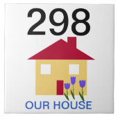 Hausnummer Fliese (Vorderseite)