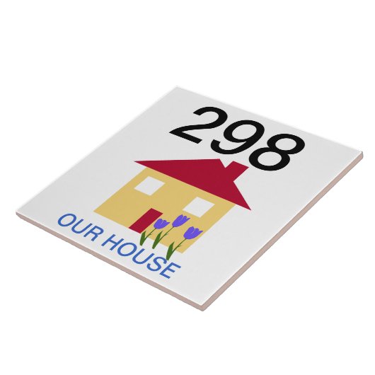 Hausnummer Fliese (Seite)