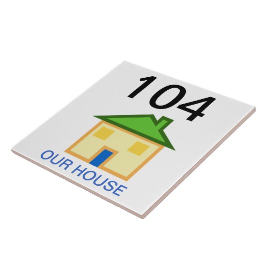 Hausnummer Fliese (Seite)