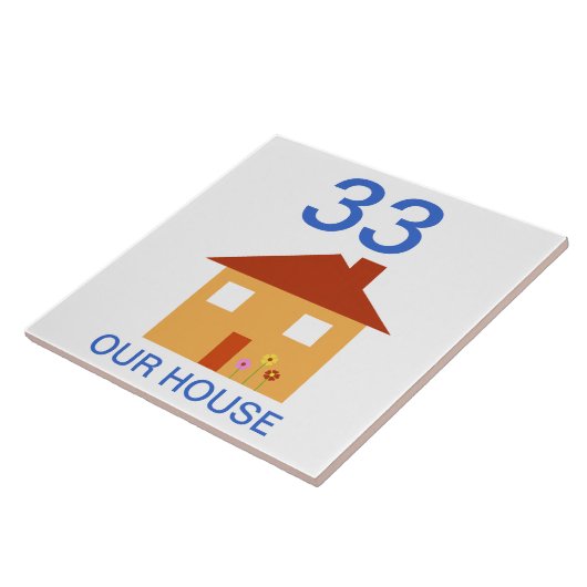 Hausnummer Fliese (Seite)