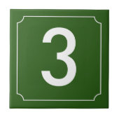 Hausnummer Fliese (Vorderseite)