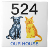 Hausnummer Fliese (Vorderseite)