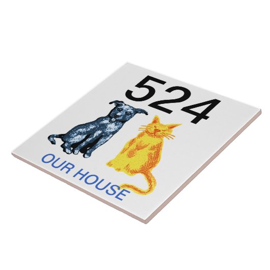 Hausnummer Fliese (Seite)