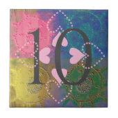 Hausnummer Fliese (Vorderseite)