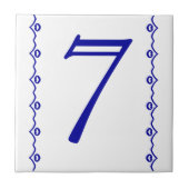 Hausnummer-Fliese Fliese (Vorderseite)