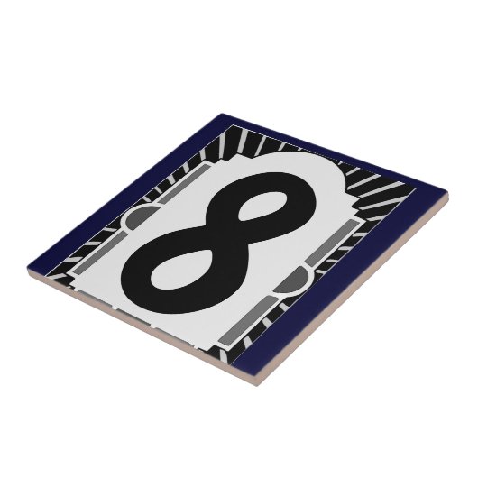 Hausnummern 2 im französischen Stil Fliese (Seite)