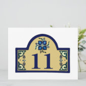 Hausnummern ändern Text (Stehend Vorderseite)