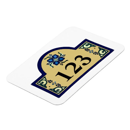 Hausnummern ändern Text Magnet (Linke Seite)