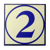 Hausnummern im französischen Stil personalisieren Fliese (Vorderseite)