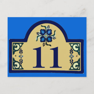 Hausnummern Text ändern Postkarte