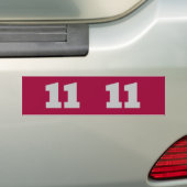 Hausnummern, Text hinzufügen Autoaufkleber (Auf Auto)