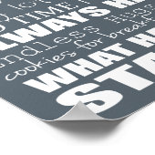 Hausordnung der Großeltern - Passen Sie Ihre an! Poster (Ecke)