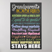 Hausordnung der Großeltern Poster (Vorne)