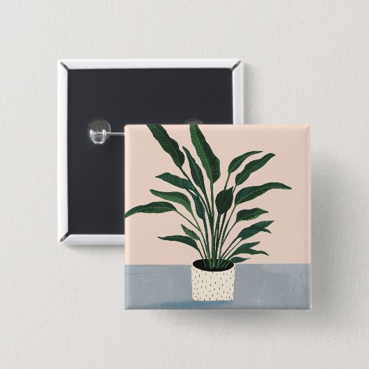 Hauspflanze Button (Vorne & Hinten)