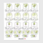 Hauspflanze Danke Pun Aufkleber (Blatt)