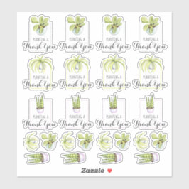 Hauspflanze Danke Pun Aufkleber