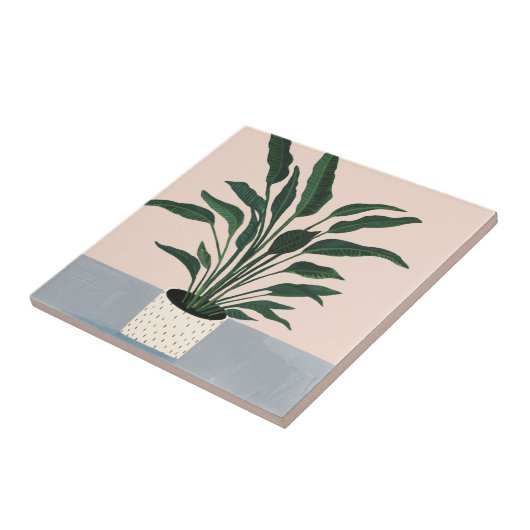 Hauspflanze Fliese (Seite)