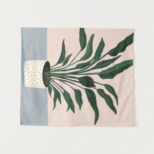 Hauspflanze Wandteppich (Vorderseite (Horizontal))