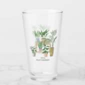 Hauspflanzen - Grüner Thumb - Monogramm Glas (Rückseite)