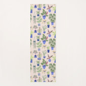 Hauspflanzenmuster Yogamatte (Vorderseite)
