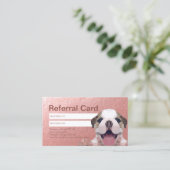 Hauspflege Bade- und Bepflanzungskarten Empfehlungskarte (Stehend Vorderseite)