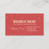 Hauspflege Bade- und Bepflanzungskarten Empfehlungskarte (Rückseite)